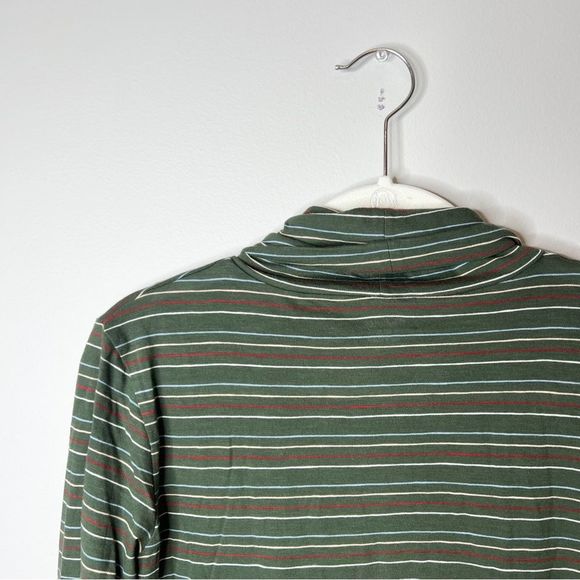 Madewell Whisper Cotton Turtleneck in Ivorton Stripe - Picture 7 of 8